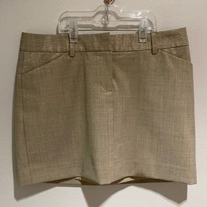 Express Design Studio Gold Sparkle Skirt